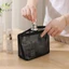 Túi đựng mỹ phẩm trong suốt lưới Túi trang điểm nhỏ màu đen lớn Túi đựng đồ vệ sinh du lịch di động Hộp đựng môi Túi đựng VN