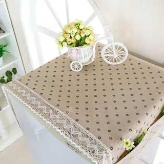 METALWRK 1 Tấm Che Bụi Tủ Lạnh, Vải Lanh Cotton 55x120cm Vải Tủ Lạnh, Có Túi Bảo Quản Khăn Máy Giặt Chống Bụi