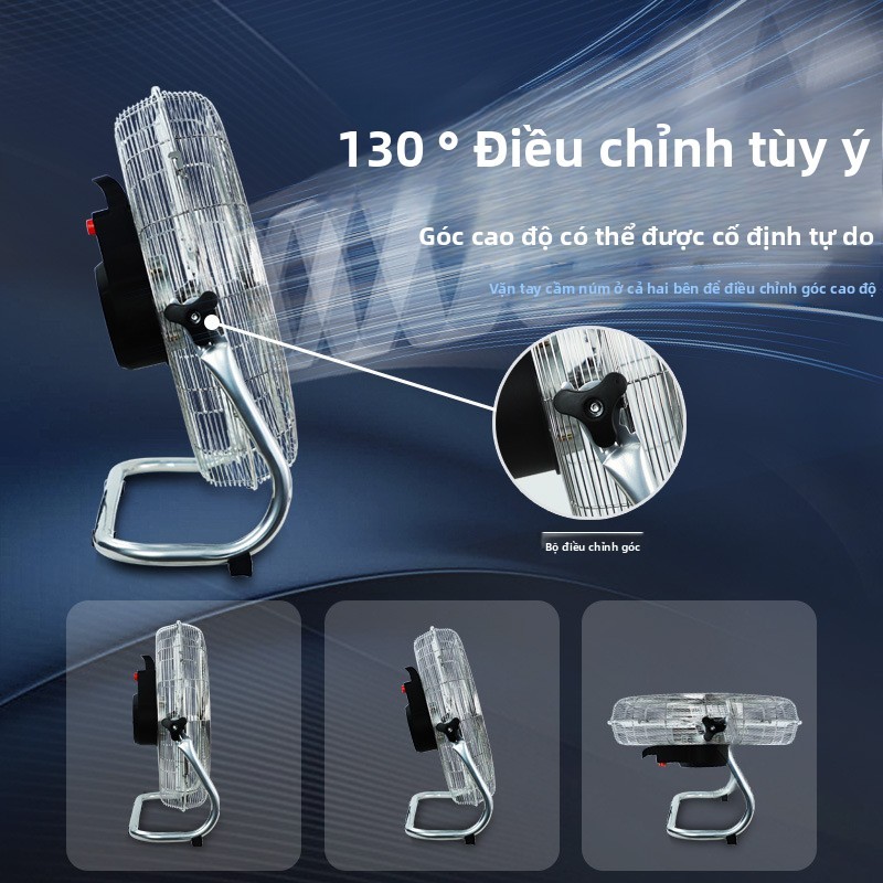 Quạt công nghiệp Quạt sàn nằm Quạt điện công suất cao mạnh mẽ
