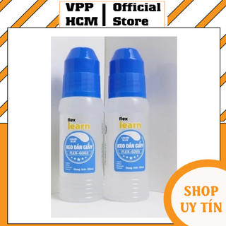 Hộp 24 Chai Keo Nước Dán Giấy 50ml FLEX G-003 độ kết dính cao, khô nhanh