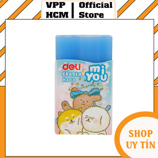 [5 Cục] Gôm Tẩy Bút Chì 2B Deli EH303 Tẩy Sạch Sẽ Ít Vụn Không Mòn Giấy