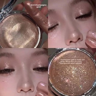KAKASHOW Monochrome Highlight Kem Phấn Mắt Nghiền Kim Cương Rõ Ràng Burst Flash Ngọc Trai Mỏng Flash Ba Chiều Làm Sáng Da Khoai Tây Nghiền Họa Tiết Mặt Nổi Bật