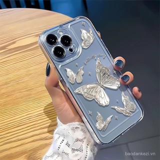 Ốp điện thoại hình bướm cho Vivo V40 V21 V20pro V17pro V15pro S16Pro S1 S15 V23E S12 Pro, trong suốt, chống rơi, không gian