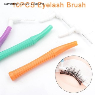 [savemoneyeveryday] 10 Chiếc Bàn Chải Lông Mi Hình Chữ L Bàn Chải Nối Mi Để Làm Sạch Lông Mi Mascara Cây Đũa Phép Dụng Cụ Trang Điểm Môi [vn]