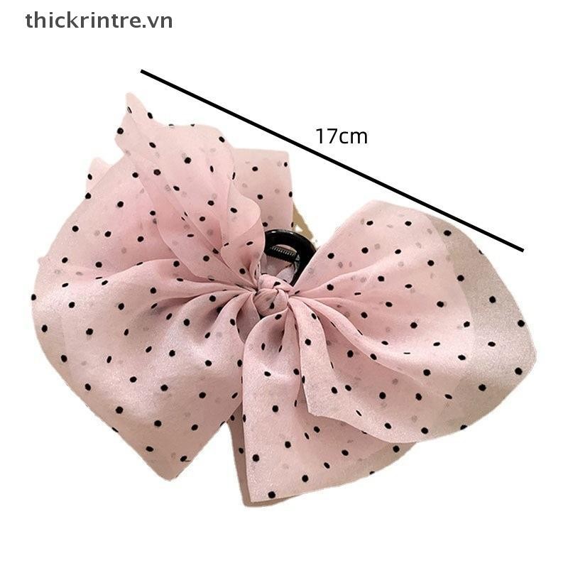 THI Thanh Lịch Tính Khí Nơ Lớn Lấy Kẹp Cho Người Phụ Nữ Đuôi Ngựa Bím Tóc Vuốt Tóc Thời Trang Phụ Kiện Tóc Mũ Đội Đầu VN