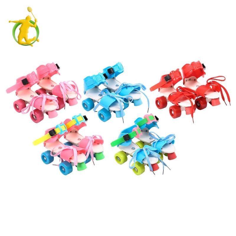 Giày trượt patin có thể điều chỉnh cho trẻ em Hàng đôi 4 bánh Xe Ván trượt Quad nội tuyến cho trẻ em