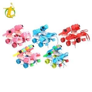 Giày trượt patin có thể điều chỉnh cho trẻ em Hàng đôi 4 bánh Xe Ván trượt Quad nội tuyến cho trẻ em