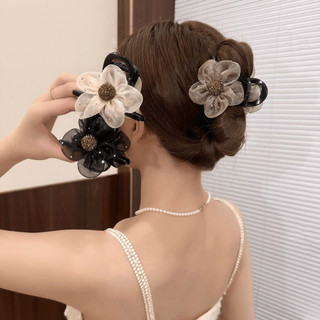 Phụ Nữ Gạc Hoa Kẹp Tóc Hoa Gạc Vuốt Tóc Với Kim Cương Giả Cho Nữ Và Bé Gái Phụ Kiện Tóc