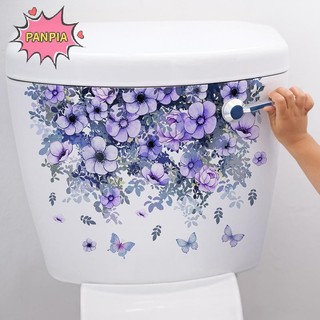 Pnpia Hoa Tím Dán Tường Phòng Tắm Trang Trí Nhà Vệ Sinh Tủ Phòng Khách Trang Trí Nhà Đề Can Làm Đẹp Tự Dính Bức Tranh Tường Boutique