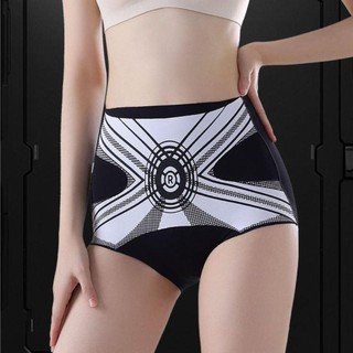 Máy định hình cơ thể sau sinh - Quần lót nữ cạp cao từ vải cotton, thoáng khí và nâng mông