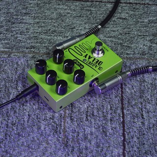 Hilivn) Bàn đạp hiệu ứng trễ đàn Guitar M-VAVE CẤP / CAO / THẤP / THỜI GIAN / F.BACK / MIX Bàn đạp hiệu ứng âm trầm đàn Guitar 2 băng tần EQ và tăng âm lượng với True Bypass DC 9V 6.35mm Giao diện đầu vào / đầu ra Elec