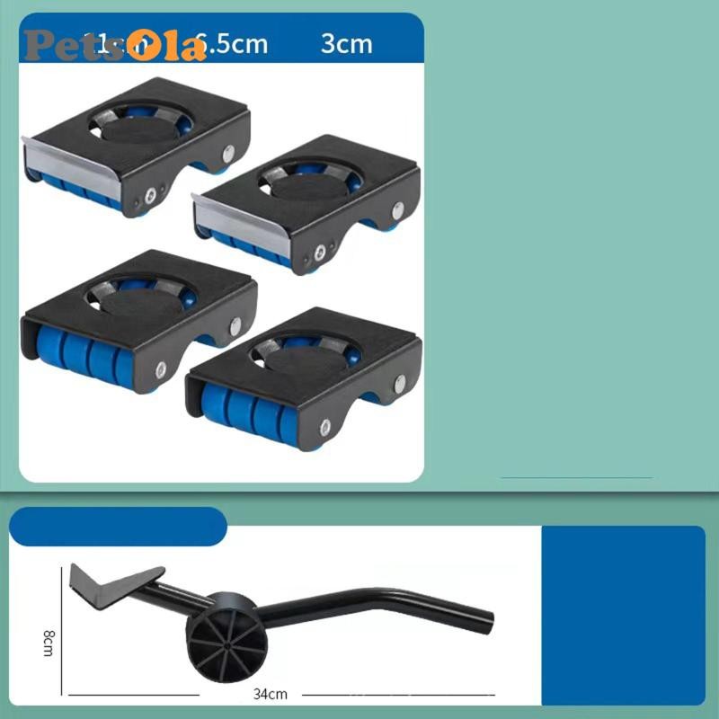 Bộ dụng cụ di chuyển nội thất có bánh xe, Thanh trượt nội thất, Con lăn bánh xe cho giường, ghế sofa, bàn ăn và bàn làm việc