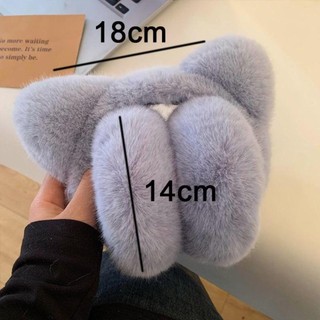 Bịt tai ASDFGER, Dụng cụ làm ấm tai sang trọng chống gió có thể gập lại, Bảo vệ tai mèo ấm áp mùa đông dễ thương ngoài trời