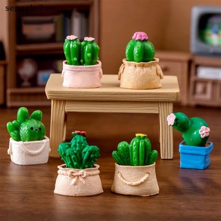 [-d] 1Pc Thu Nhỏ Xương Rồng Trang Trí Nhà Búp Bê Micro Trang Trí Phong Cảnh Nhà Búp Bê Thu Nhỏ {vn}