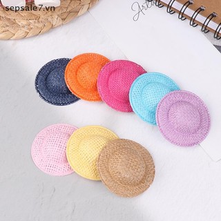 [-d] 5 Chiếc Nhà Búp Bê Dệt Tay Mũ Rơm Búp Bê Mũ Nhiều Màu Sắc Trang Trí Nhà Búp Bê Phụ Kiện Cho Trẻ Em Giả Vờ Chơi Đồ Chơi {vn}