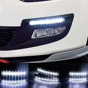 Tmoy 2 Chiếc 12V 6 Đèn LED Chạy Ban Ngày DRL Xe Sương Mù Ngày Lái Xe Đèn Bộ TCVN