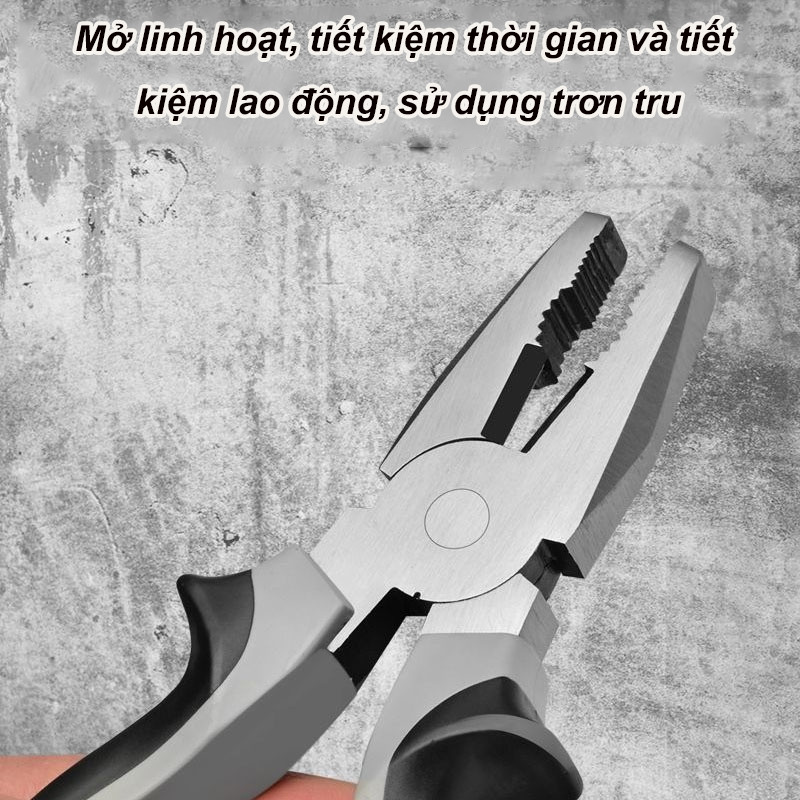Kìm cắt, Kìm nhọn 6' 8' - đầu kìm thép CR-V, tay bọc nhựa PVC