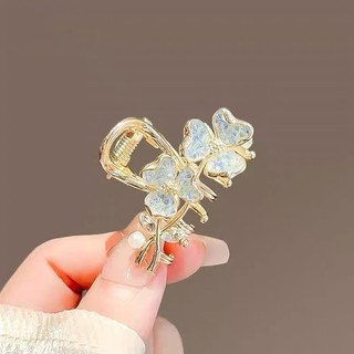 Mauropoli [Sẵn Sàng] Kẹp Tóc Vàng Hoa Pha Lê Cao Cấp Đầu Lưng Nữ Kẹp Nhỏ Kẹp Tóc Đuôi Ngựa Kẹp Tóc Mũ Đội Đầu