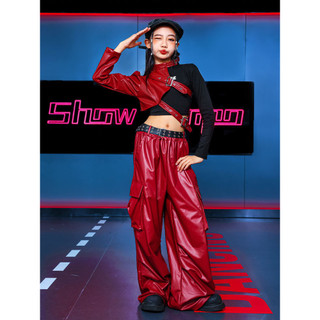 Đồ đồ nhảy hiện đại đồ nhảy cho bé gái  Hip-Hop Tay Ngắn Phù Hợp Với Hip-Hop Trang Phục Khiêu Vũ Bé Gái  Jazz Dance Rời Phù Hợp Với