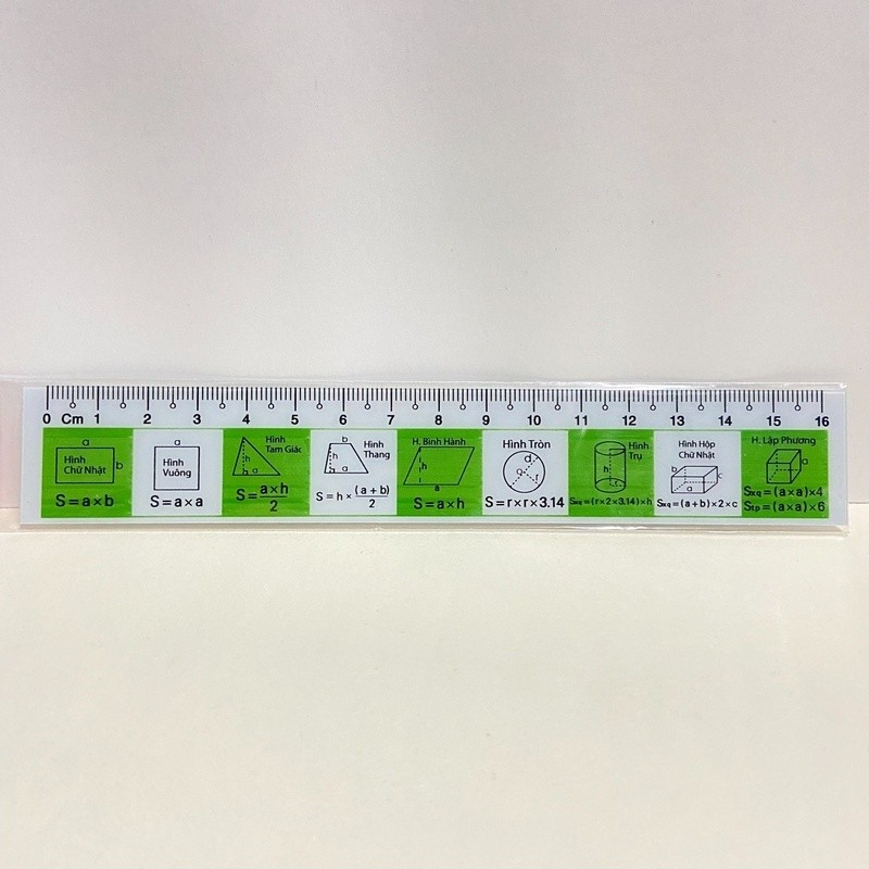 [ 5 CÂY ] Thước công thức bảng cửu chương 15cm T-16.