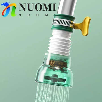 Đầu vòi lọc nước NUOMI, Bộ lọc vòi nước tiết kiệm 360 độ, Máy lọc vòi chống nước xoay đa năng có thể thu vào gia đình