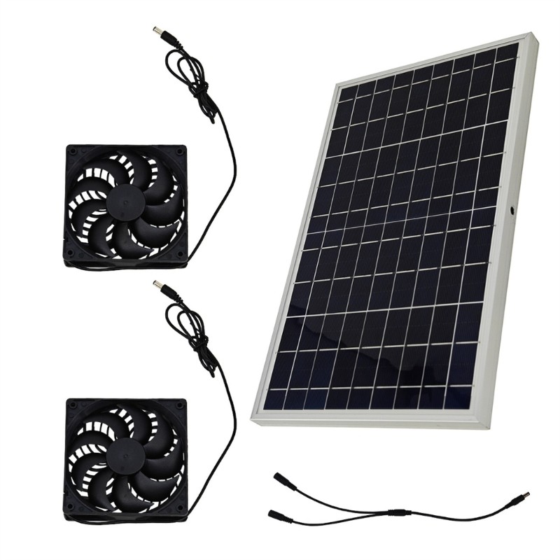 PCF * Quạt xả chạy bằng năng lượng mặt trời chuyên nghiệp Quạt thông gió gia đình 10W Quạt chạy bằng bảng điều khiển năng lượng mặt trời Máy hút không khí Dễ dàng để