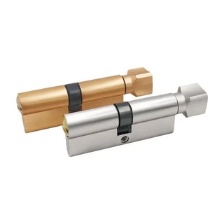 Khóa xi lanh cửa thiên vị 70mm 3 phím Lối vào chống trộm bằng đồng thau Khóa cửa AB An ninh gia đình Nội thất Khóa phòng ngủ Xi lanh