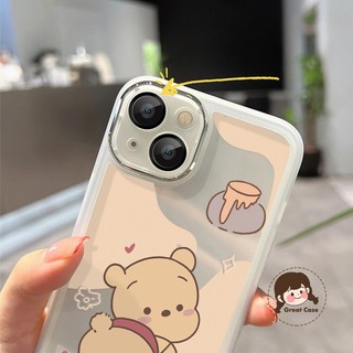 Ốp Điện Thoại Winnie The Pooh Dễ Thương Trong Suốt Cho Xiaomi 14T 13T 12T 12 13 11T Pro 14 Civi 13 12 Lite 12X 11i 2022 Civi 2 Vỏ Pachacco Có Bảo Vệ Camera Cặp Đôi Vỏ Mềm Chống Rơi
