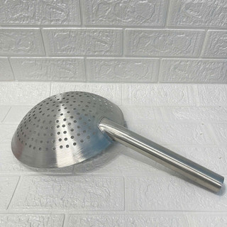 Vợt inox lỗ , chao inox size 24 cm , size 26 cm , size 28 cm , size 30 cm loại 1 dày đẹp