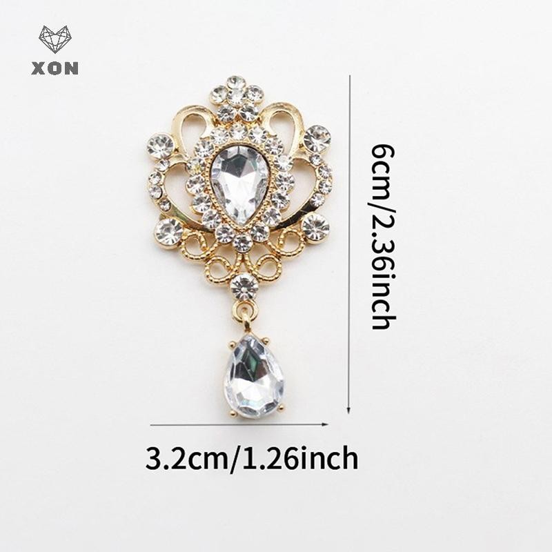 [XON] 32 * 60MM dành cho công việc Nút kim cương giả Tóc Manualidades Phụ kiện Diy Flat back Trâm Phụ kiện trang sức [VN]