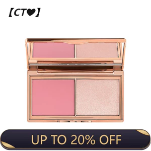 CT Đĩa cao Blush hai màu đi kèm với bộ lọc lấy nét mềm Hàng ngày Hẹn hò một tấm Mỹ phẩm