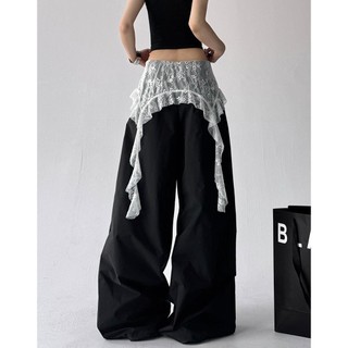 GKSSS Quần kiểu dáng mới thời trang và phổ biến kiểu dáng đường phố cao cấp kiểu Mỹ thiết kế nối ren chất lượng cao