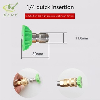 [ELOY] Bộ chuyển đổi điều chỉnh khớp nối quay kết nối nhanh 1 / 4 "với 5 đầu phun Kết nối đồng cho máy rửa xe áp suất cao VN