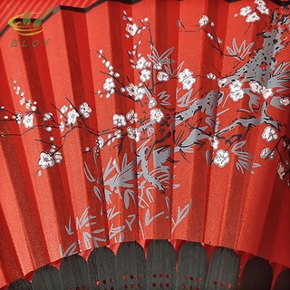 [ELOY] Quạt gấp phong cách Trung Quốc cổ điển Quạt cầm tay Shank Quạt khiêu vũ cổ điển có sel Elegent Quạt nữ Trang trí nội thất VN