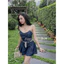 Set jean 2 dây viền tua dua hot hit BYJOLIE