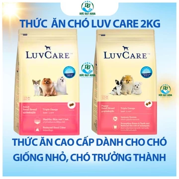 thức ăn LUV CARE 2kg Thức Ăn Cao Cấp Dành Cho Chó Giống Nhỏ, Chó Trưởng Thành