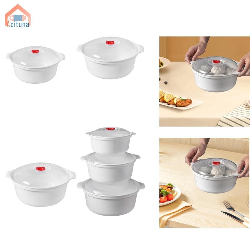 Bát Vi Sóng Acutuna Có Nắp, Bát Trộn Phục Vụ Bảo Quản Thực Phẩm Nồi Cho Nhà Bếp