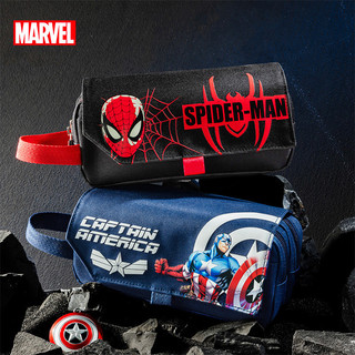 YT4 Người Nhện Hộp Đựng Bút Sinh Viên Túi Bảo Quản Dung Tích Lớn Captain America Túi Văn Phòng Phẩm