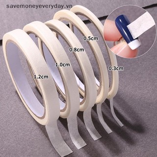 [savemoneyeveryday] 0.3 / 0.5 / 0.8 / 1 / 1.2cm Băng dính móng tay kiểu Pháp Dòng Nail Art Form Fringe Tip Guides Bản mẫu Dán giấy nến sáng tạo [vn]