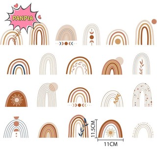 Pnpia Dán Tường Mưa Cho Trẻ Em Phòng Bắc Âu Bohemia Phong Cách Trang Trí Miếng Dán Boutique