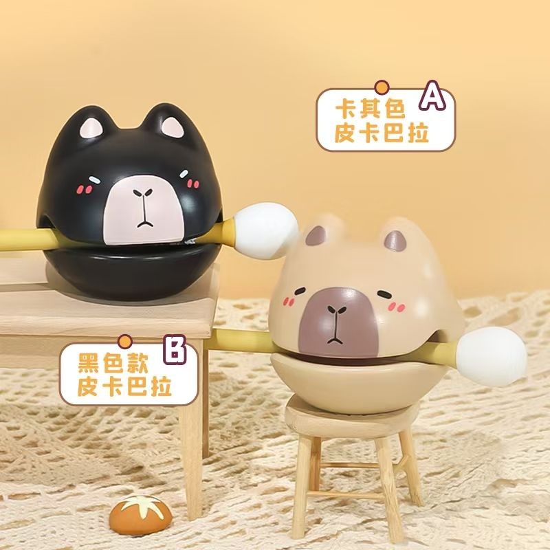 / điểm Đồ chơi thông thường Con lắc thối Kapibara Cá gỗ Capybara Đồ chơi giải nén Văn phòng Trang trí máy tính để bàn Cặp đôi Quà tặng nhỏ ghj7