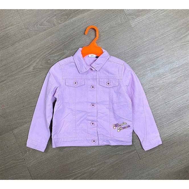 Áo Khoác Bé Gái Bò/Jeans Dney minnie hồng Dư Xịn
