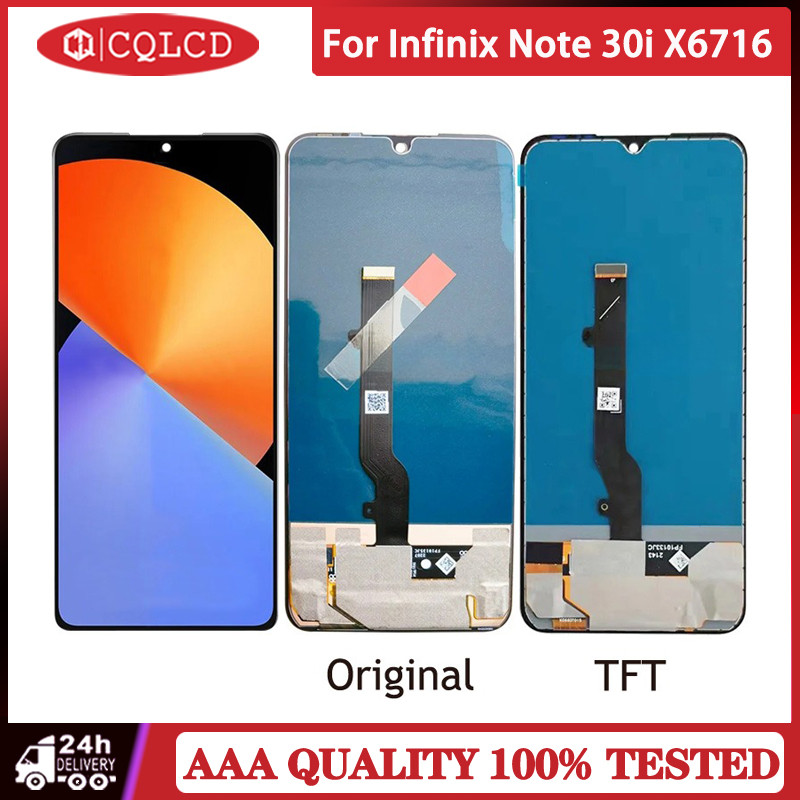 Amoled / TFT Đen 6,66 Inch Cho Infinix Note 30i X6716 Màn Hình LCD Bộ ...