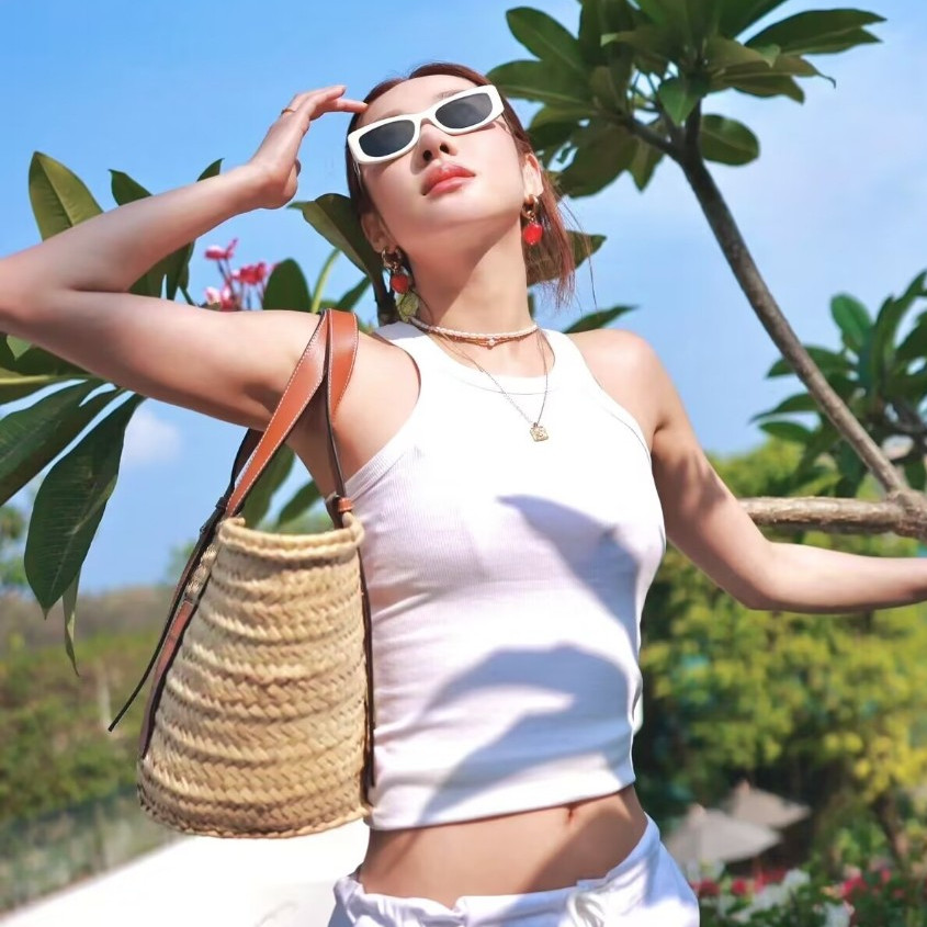 Mùa hè Mỹ retro cô gái nóng bỏng không tay áo vest yếm ôm vừa vặn thuần khiết khao khát nữ áo ngắn giản dị