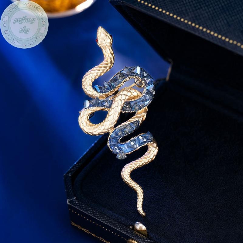 Pusky Hoa Rắn Thổ Cẩm Phong Cách Pháp Xương Rắn Thổ Cẩm Tinh Tế Và Có Năng Lực Quần Áo Phụ Kiện Lấp Lánh Trâm Cài Cao Cấp VN