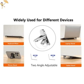 [GOU] 2 Giá đỡ máy tính xách tay Giá đỡ di động Có thể gập lại Nvisible Laptop Riser cho giá đỡ máy tính xách tay Giá đỡ làm mát VN