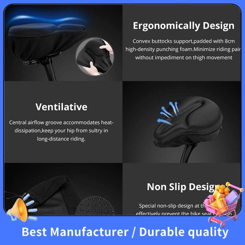 Đệm Ghế Xe Đạp - Bọc Ghế Xe Đạp Cho Ghế Xe Đạp Và Xe Đạp Tập Thể Dục, Cho Peloton, Tàu Tuần Dương, Ghế Xe Đạp Đứng Yên