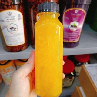 [Ảnh thật] Thạch dừa trái cây chai nhựa 350g