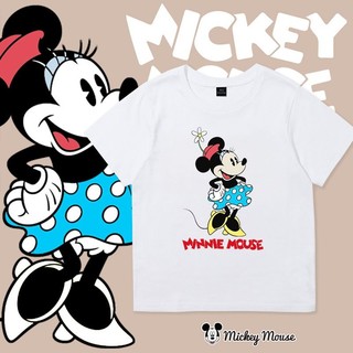 2025 Trẻ Em Chuột Mickey Tay Ngắn Áo Thun Mùa Hè Hoạt Hình Tập Đi Tee Trang Phục Mới