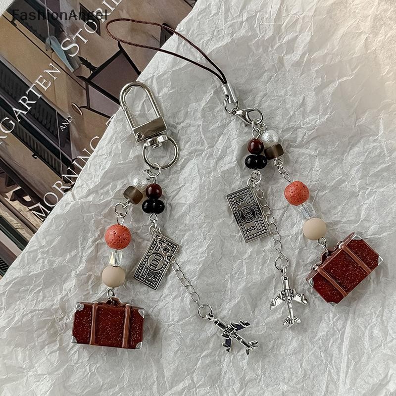 FashionAngel Y2K Điện Thoại Quyến Rũ Màu Hồng Móc Khóa Mặt Dây Chuyền Túi Dây Xích Điện Thoại Phụ Kiện Dễ Thương Cho Bé Gái Nữ Trang Sức VN